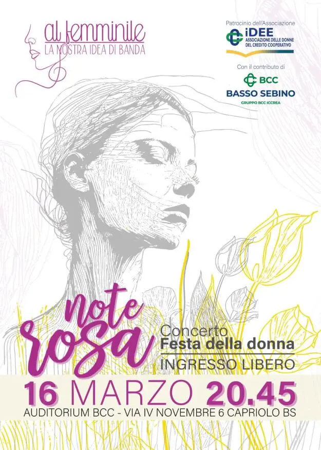 Concerto banda al Femminile | Note Rosa